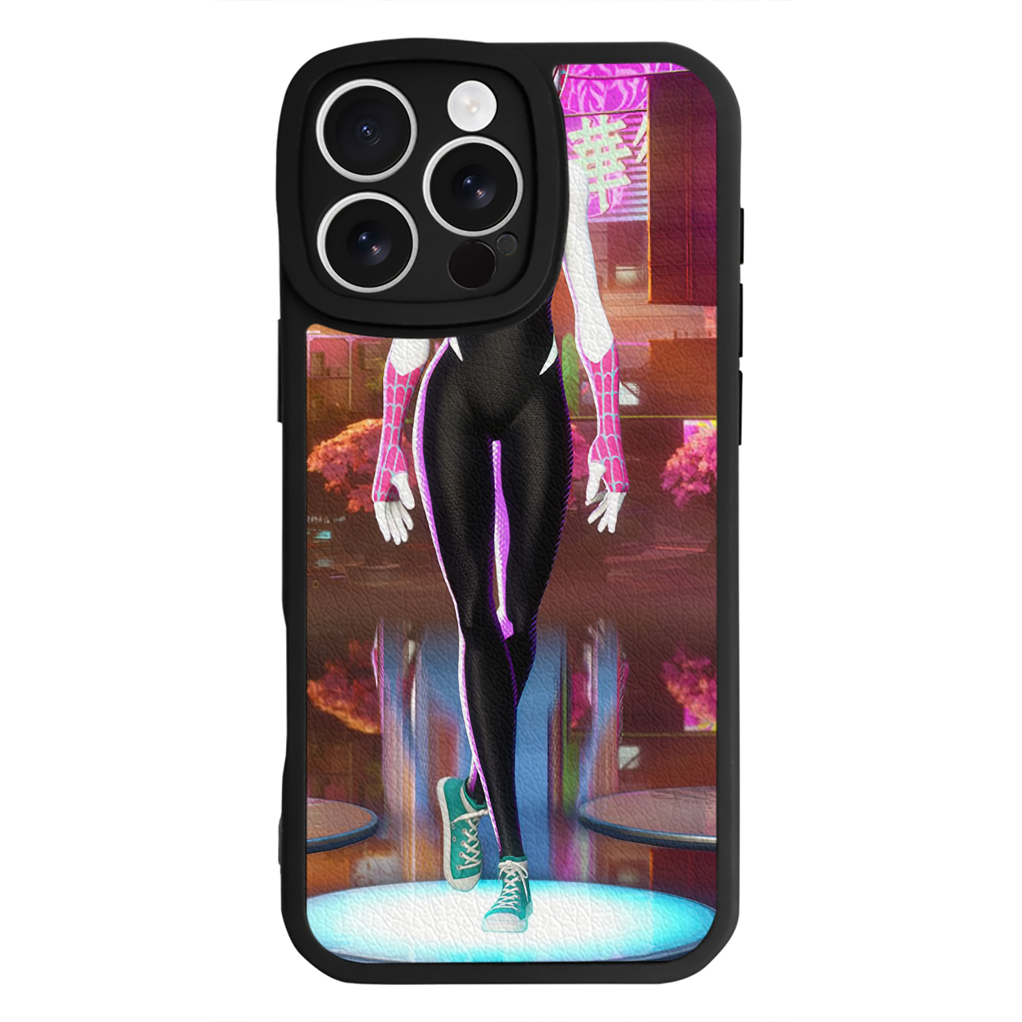 （画像用） Spider Man スパイダーマン 【iPhone 16シリーズ対応】シリコンスマホケース（レザー調） 材質：シリコン